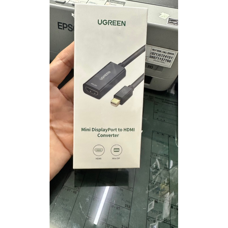 ugreen mini displayport thunderbolt to hdmi 4k-mini dp to hdmi 40360