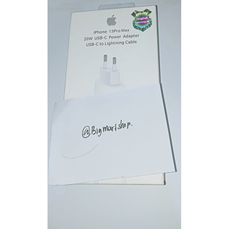 power adapter IPhone 13 pro max 20 W Fash Charging USB-C To Lightning Cabel