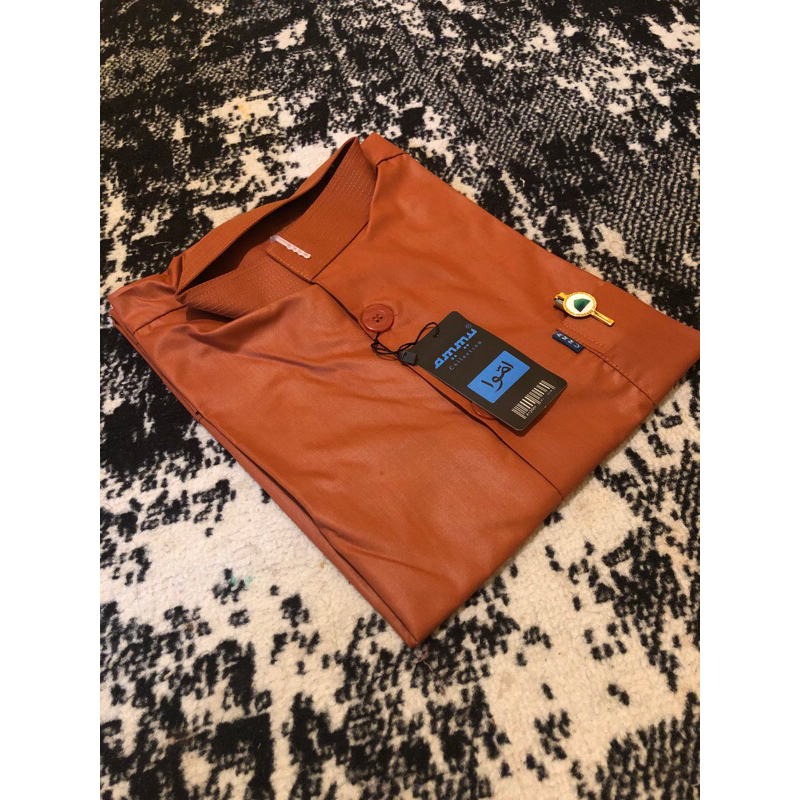 Baju Koko Ammu Original Merah Bata