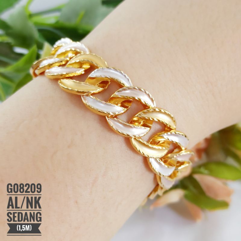 Gelang xuping sisik naga mix mewah gold G08209