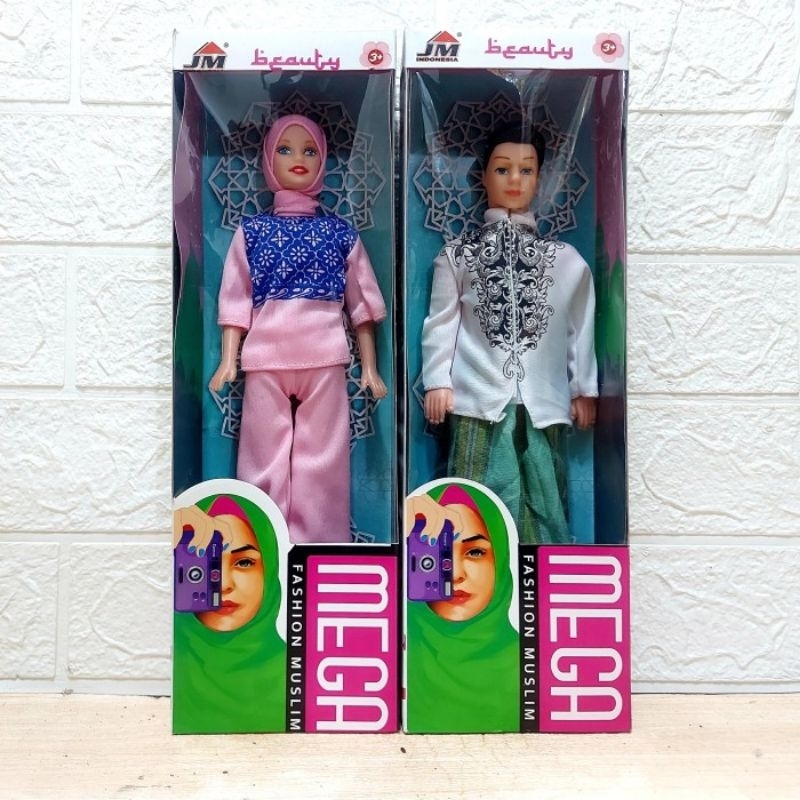 Mainan Figur Boneka Berbi Muslim - Action Figure Hijab Koko Anak Perempuan Cewek