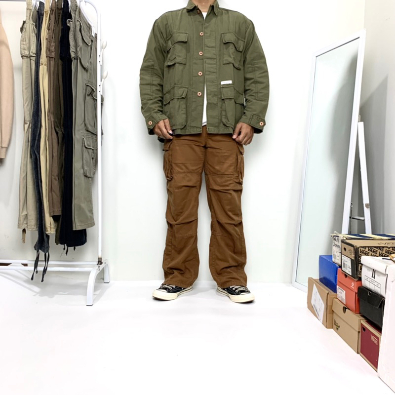 Vtg Michael Phils Cargo Pants, Golden Brown