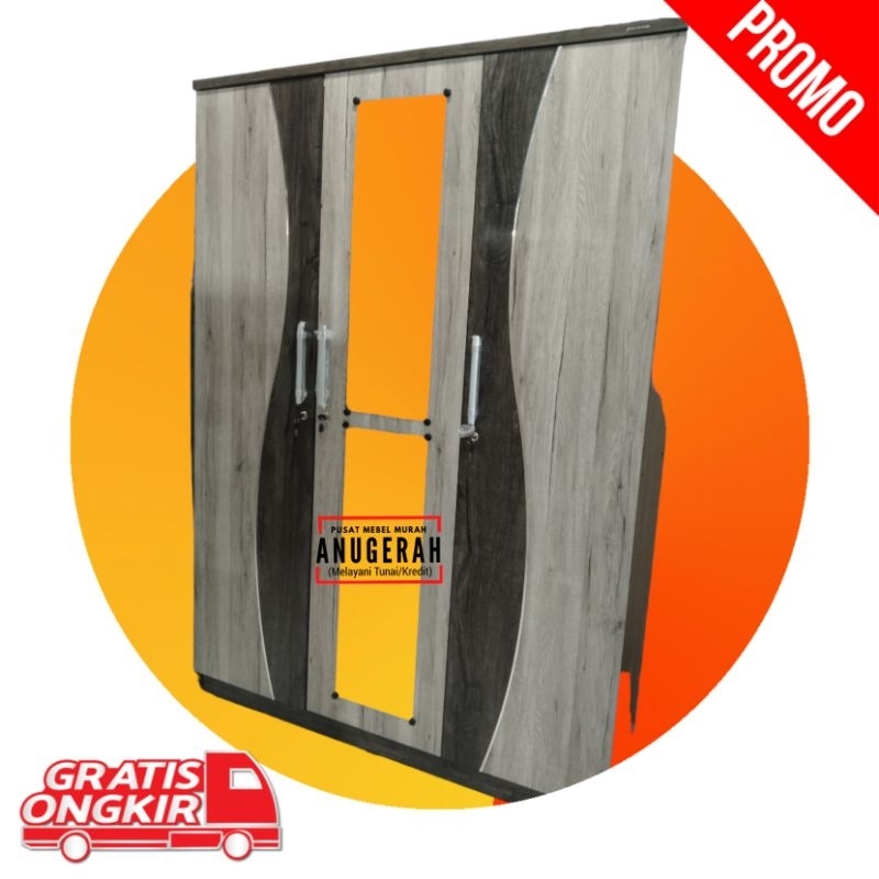 Almari 3 pintu kekinian