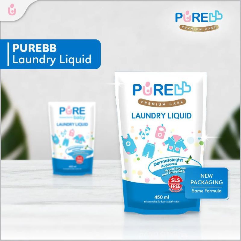 PURE BABY Laundry Liquid Refill Detergent PureBB Deterjen Bayi