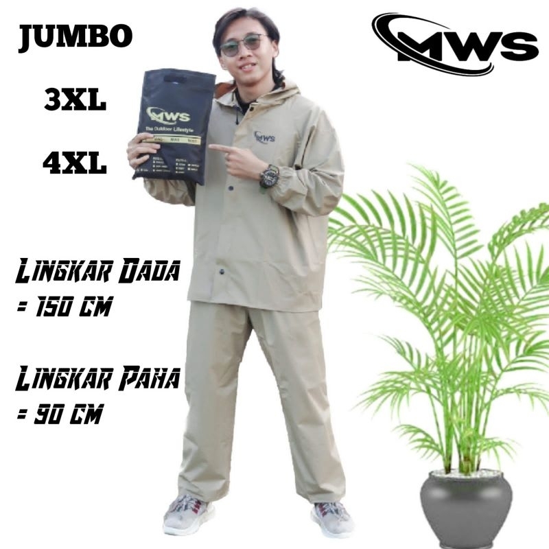 Jas Hujan JUMBO full WATERPROOF by MWS