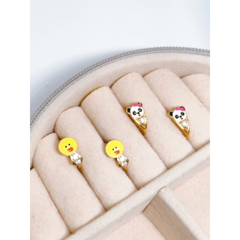 anting emas variasi cat anak/dewasa kadar375/8k