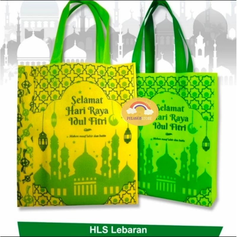 

TAS SOUVENIR / GOODIE BAG / KANTONG IDUL FITRI LEBARAN RAMADHAN M ISI 12PCS