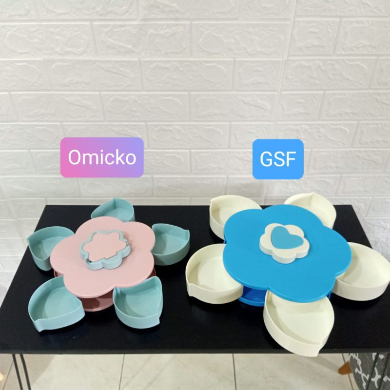 Toples Bunga Putar 1 susun/toples lebaran