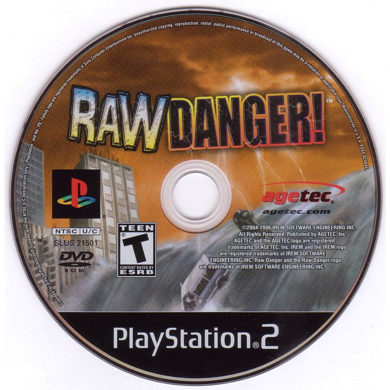 Kaset PS2 Raw Danger