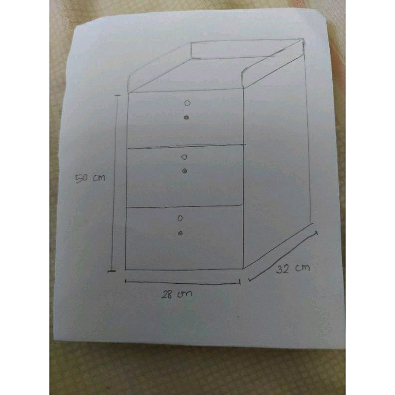 lemari kayu jati belanda 3 sekat