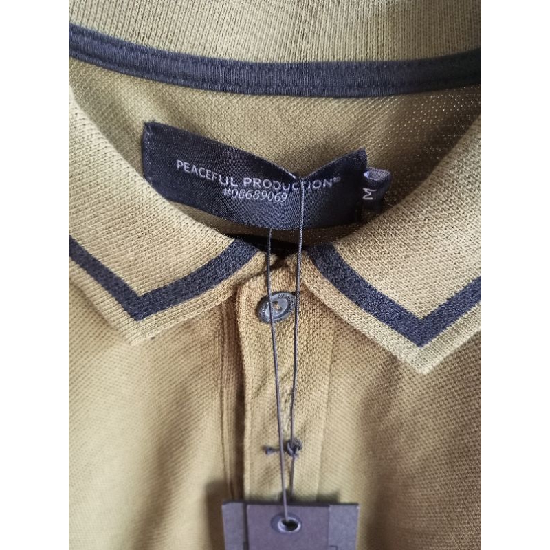 polo shirt kaos kerah baju kerah PEACEFUL HOOLIGAN SIZE M