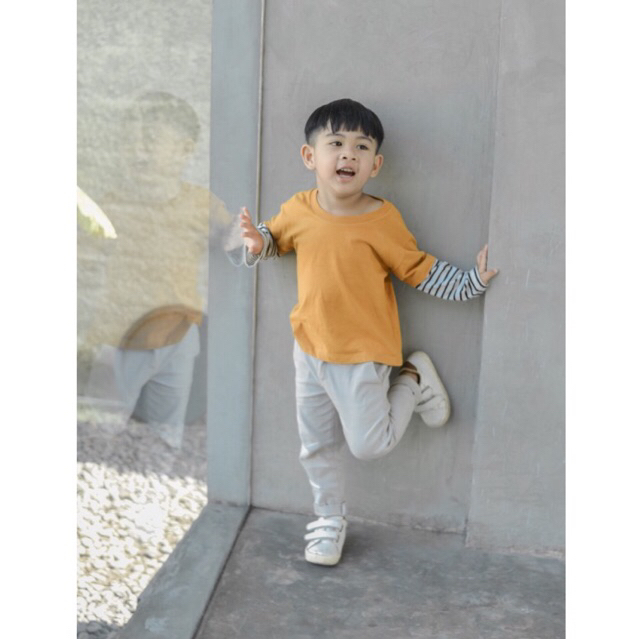 KAITA TEE | Kaos Oversize Anak Unisex Stripe 1 - 6 Tahun