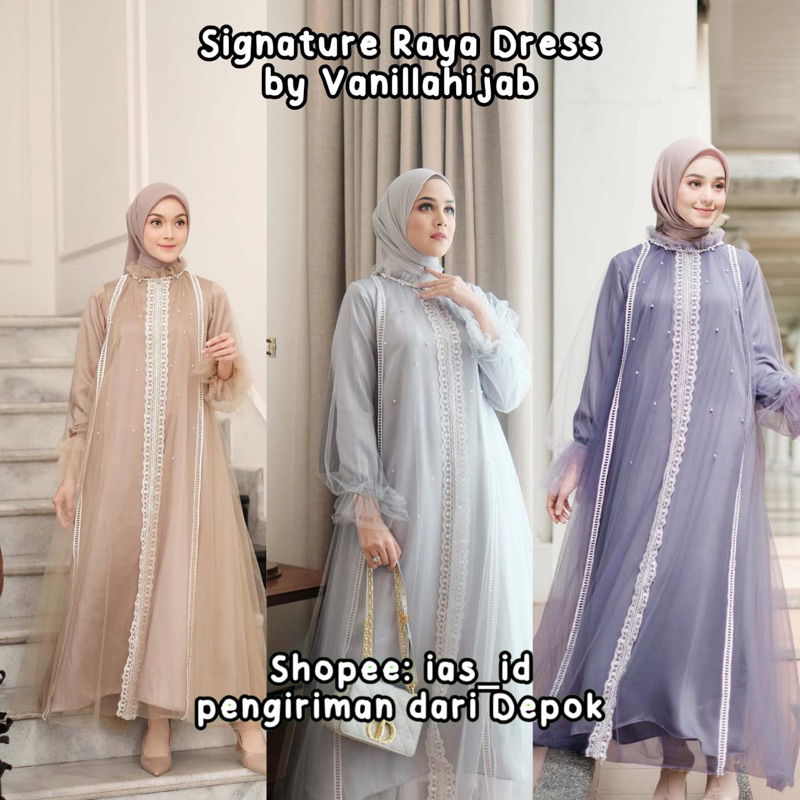 Signature Raya dress by Vanilla Hijab