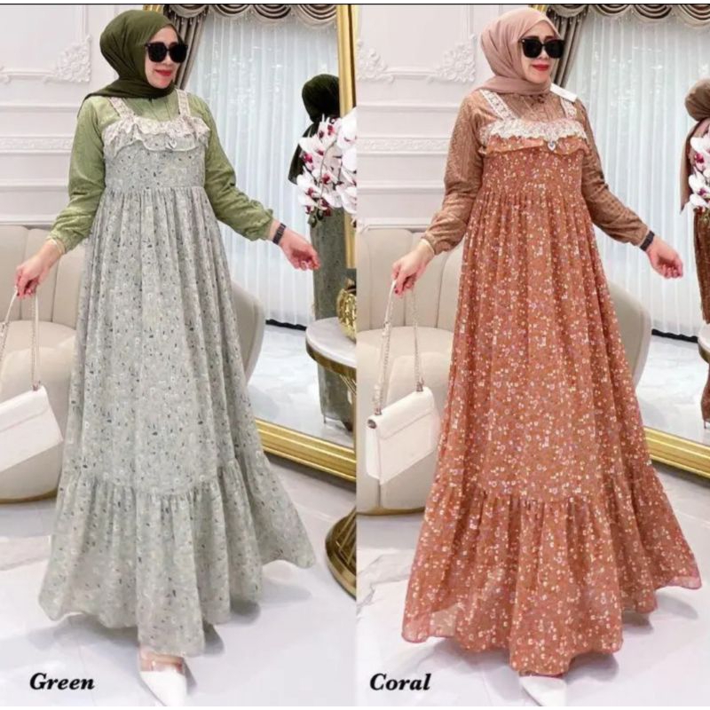 DRESS GAMIS TERBARU SHAKILLA MALIKA MODEL TERBARU/DRESS VIRAL/DRESS PREMIUM BAHAN SHAKILLA MIX BRUKAT/DRESS BRUKAT/DRESS RENDA IMPORT/GAMIS/BAJU LEBARAN KEKINIAN/BAJU GAMIS VIRAL/BAJU DRESS VIRAL/GAMIS IMPORT TERBARU/BAJU LEBARAN MODEL BARU KEKINIAN/DRESS