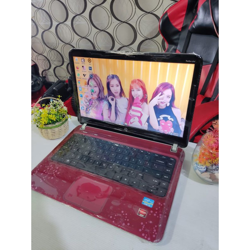 Laptop Design HP Pavilion DV4 Ram 8gb Core i5 SSD+HDD Windows 10 Dual Vga Siap Pakai