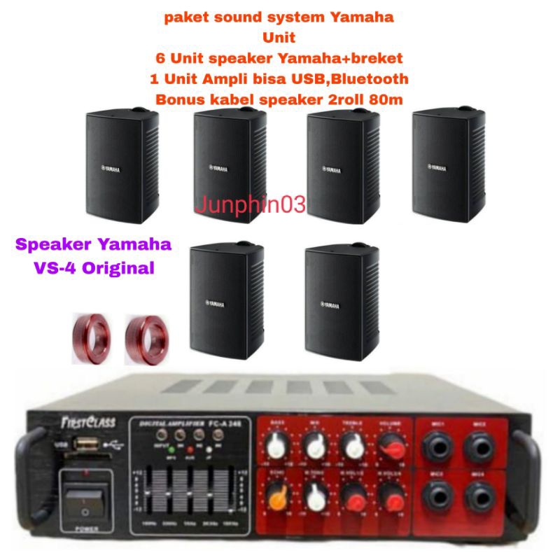 Sound system Yamaha Speaker 6Titik paket sound Cafe, Restoran