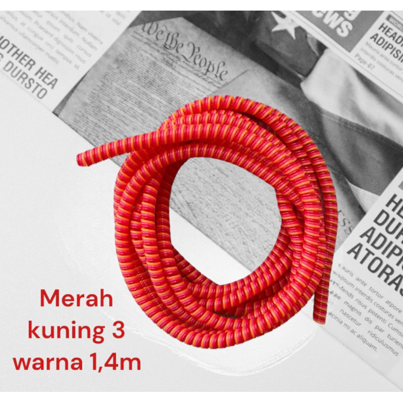 pelindung kabel. spiral kabel. pelilit kabel Pelindung kabel  1.4 M REAL / 1 KABEL CUKUP 1 PCS / PELINDUNG KABEL CHARGER SPIRAL PROTECTOR DATA CABLE 3 WARNA - WARNI