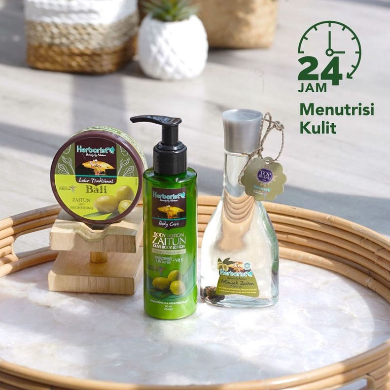 Herborist Minyak Zaitun 75ML 150ML / Perawatan Tubuh Melembabkan Menutrisi Olive Oil Moisturizing Anti Aging Relaksasi Natural Scent