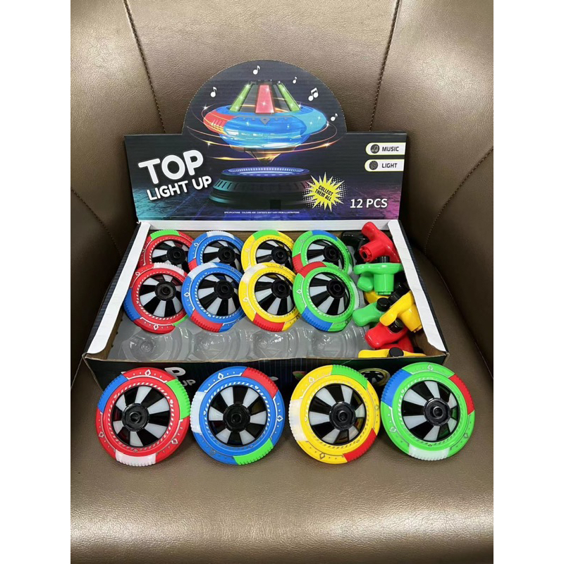 Mainan Gangsing karakter gansing led dan musik