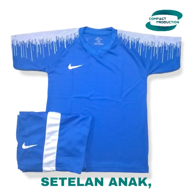 Setelan baju jersey olahraga anak-anak baju olahraga sepak bola futsal voly badminton volley bulutangkis Indonesia