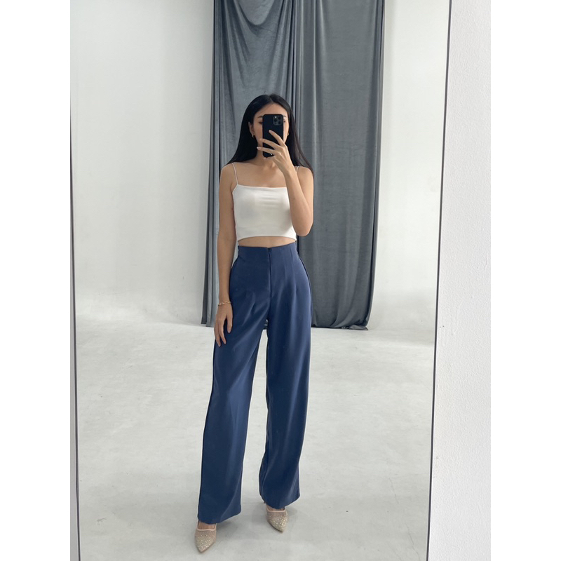 IWEARGRACIE - Kara Cullote Pants / Celana Panjang Wanita / Celana Kerja / Celana Highwaist