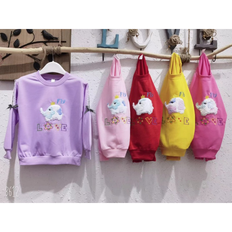 PAKET HEMAT 3 PICS Sweater Anak Perempuan 2 tahun-12 tahun/Atasan Import/Atasan anak import perempuan caton santai