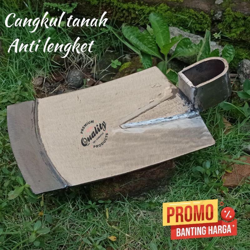 Cangkul tanah anti lengket-cangkul tanah kotak model terek-cangkul baja anti gompal