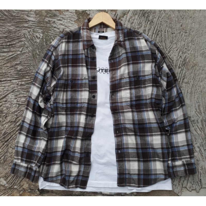 KEMEJA FLANEL UNIQLO SECOND | KEMEJA FLANEL SECOND | FLANEL UNIQLO SECOND BRAND