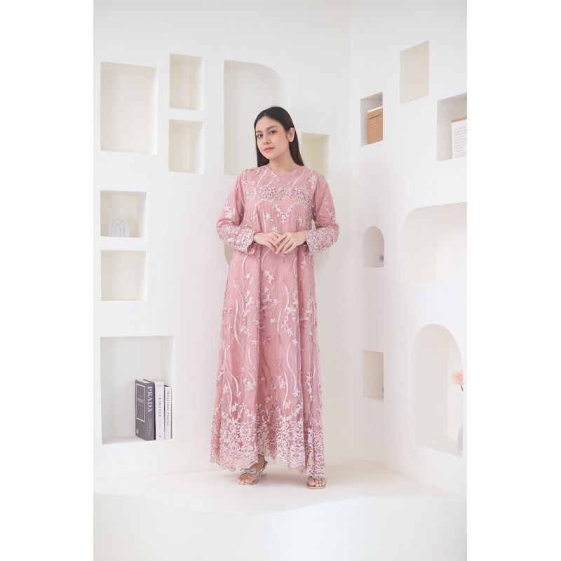 Premium Maxi Brukat Dress Lebaran