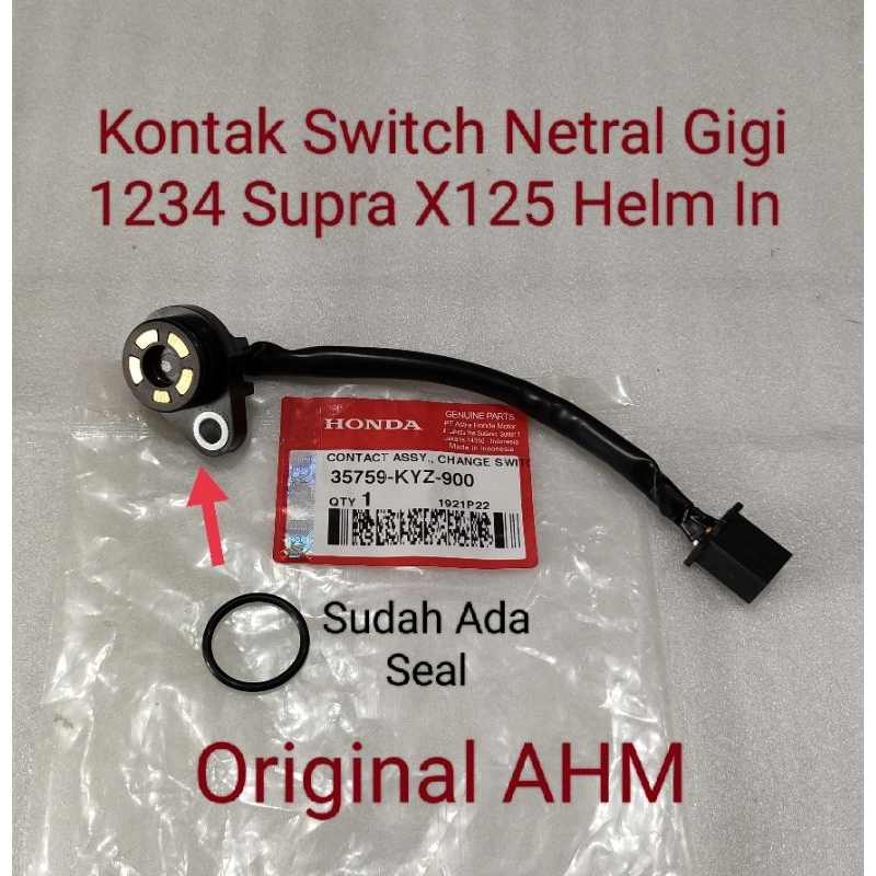 Kontak Switch Netral Gigi 1234 Supra X125 Helm In Ori AHM 35759 KYZ 900
