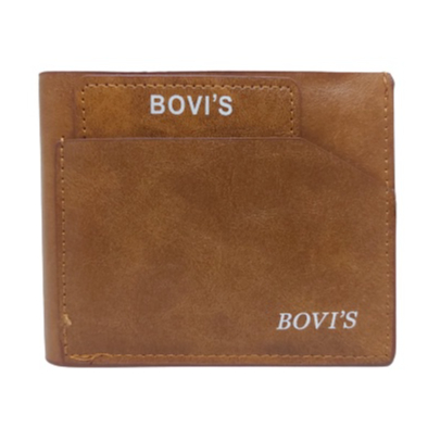 Dompet Pria Dewasa Import Terbaru Model Kantong Depan Logo Bovis Bahan Kulit Sintetis Harga Murah