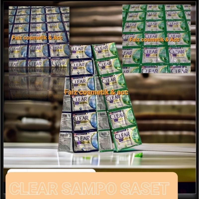 Shampo Clear Sachet / Rencengan [ isi 12 piz ] Original