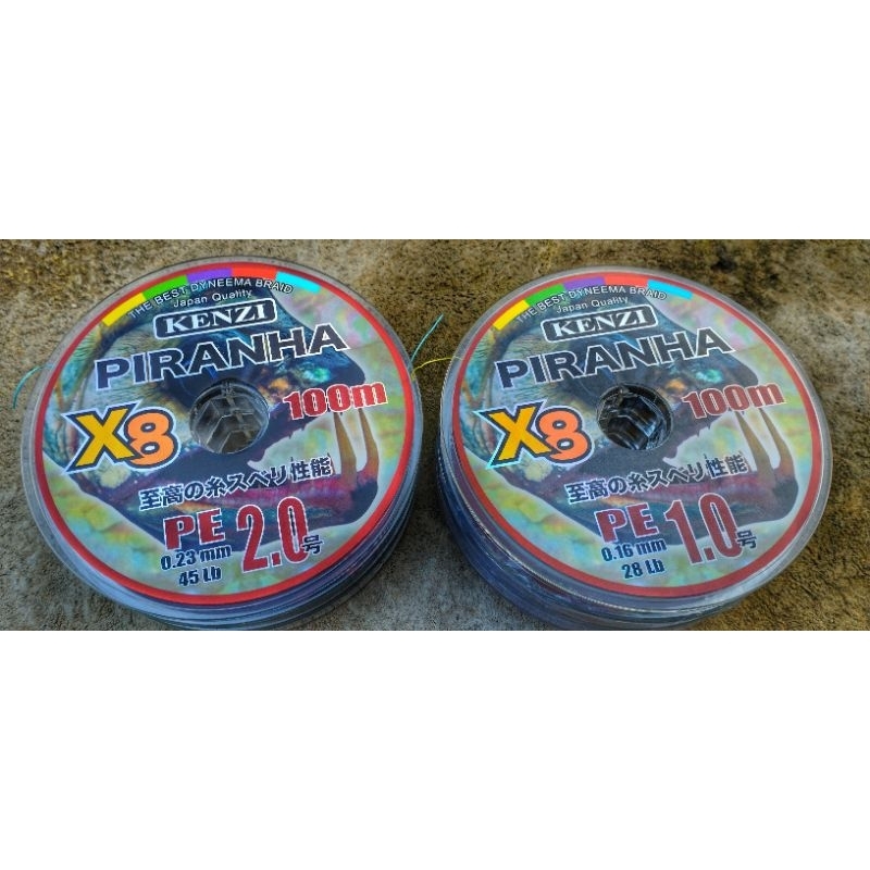 Senar Pe piranha X8 casting pancing gabus toman