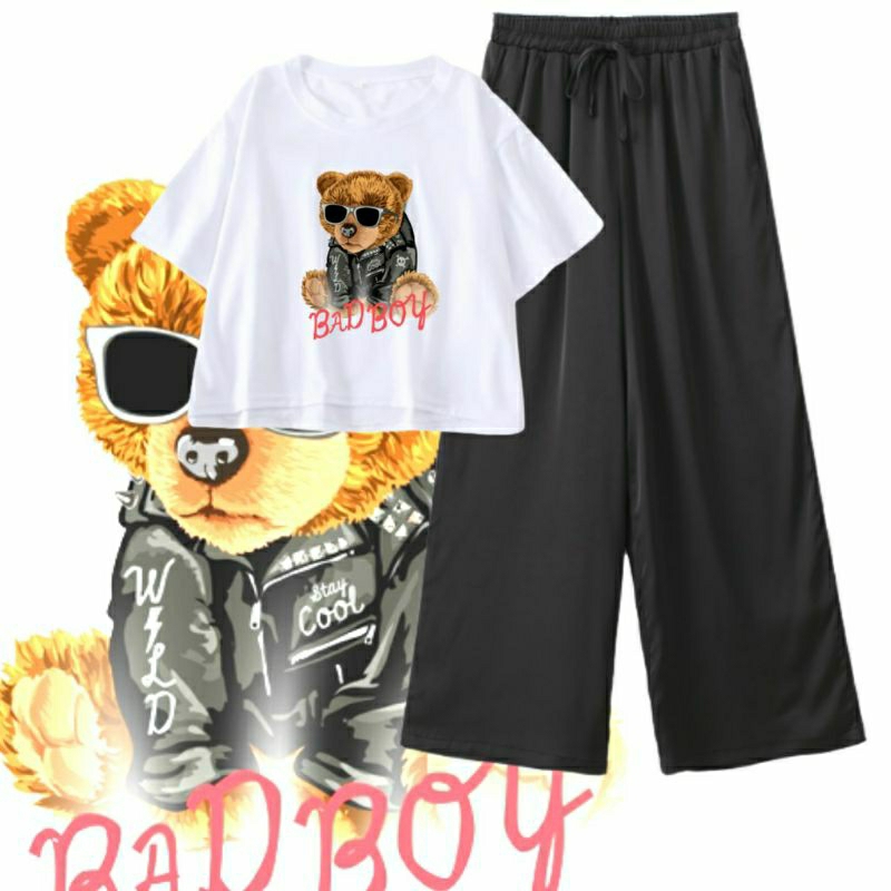 SETELAN REMAJA BAJU CELANA - BEAR BAD BOY