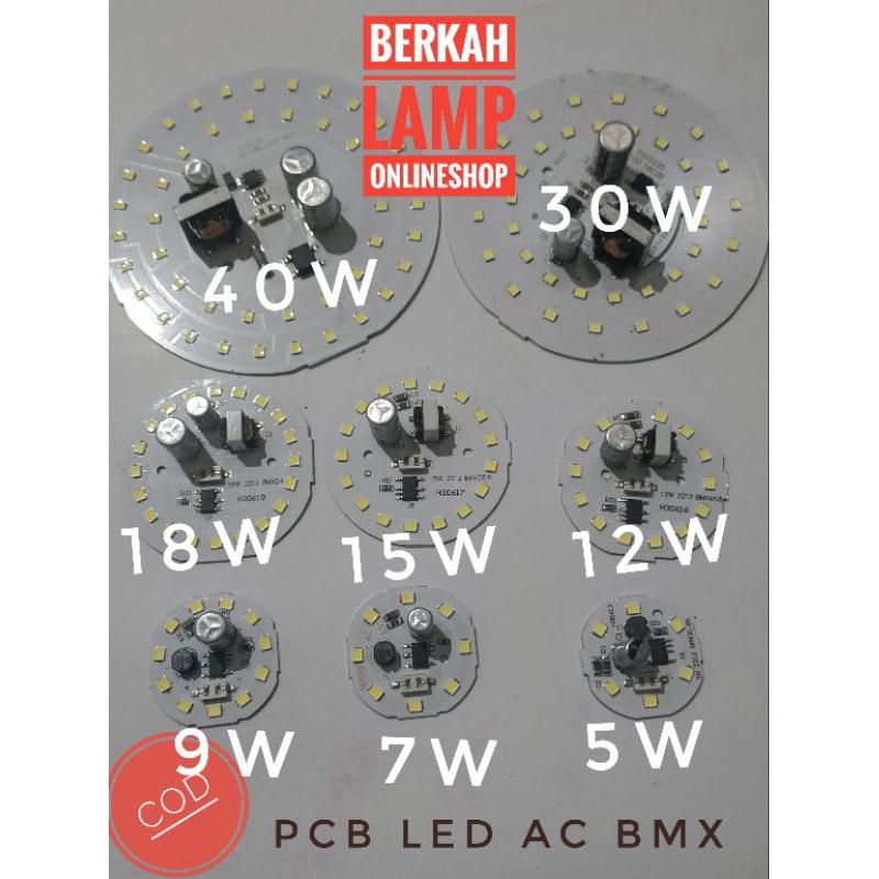 PCB LED AC BMX 5W SAMPAI 40WAT