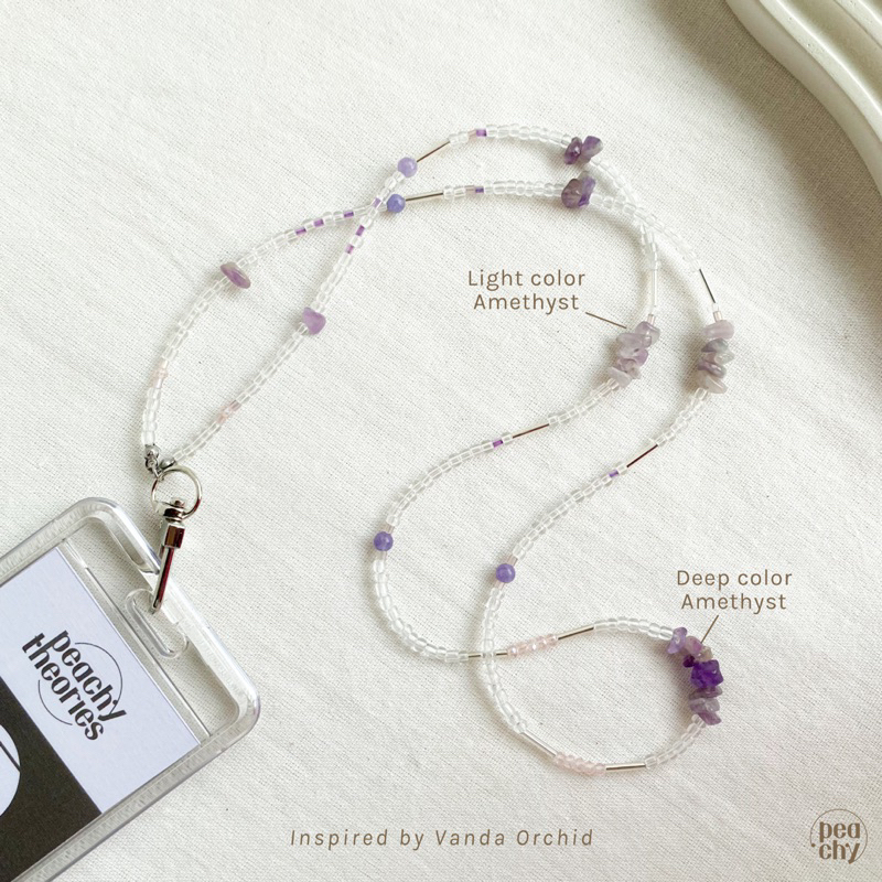 

[Peachy Theories] Vanda Lanyard | Amethyst | Lanyard Kantor