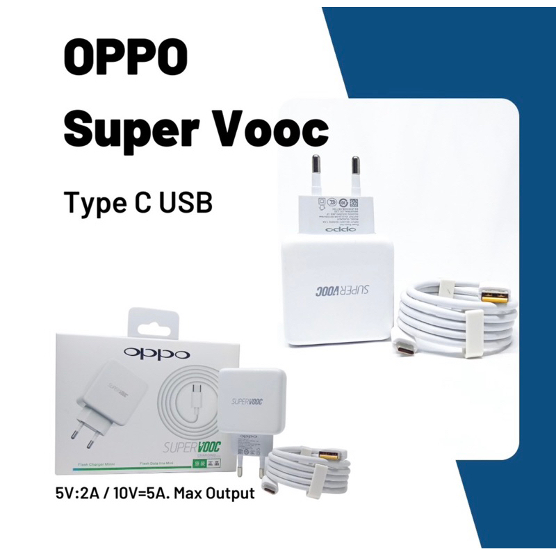 Charger Oppo Fast Charging Original Type C