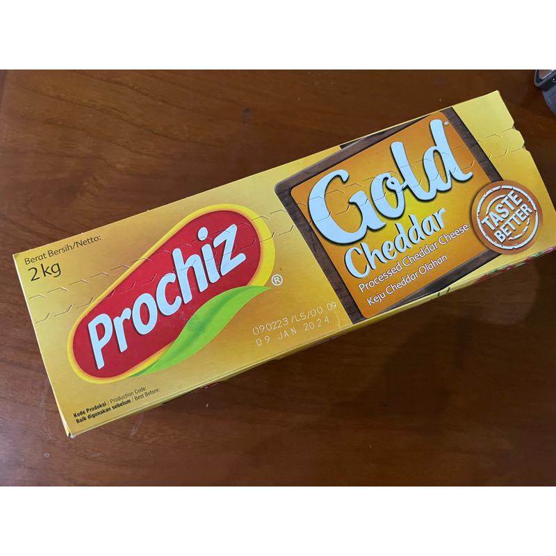 

Prochiz Gold 2 kg keju cheddar keju parut chedar