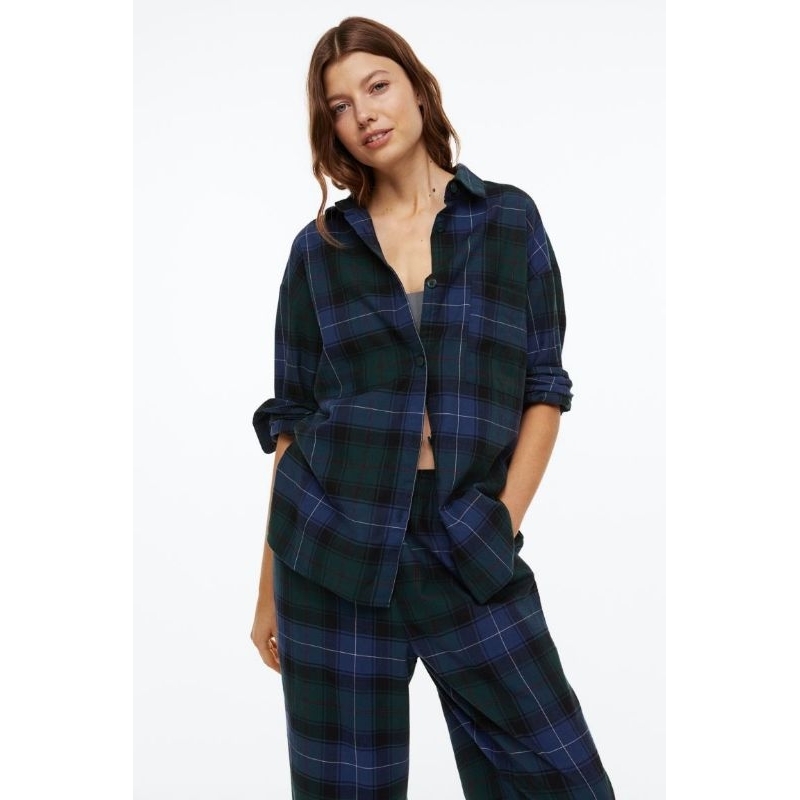 hm plaid pajamas set