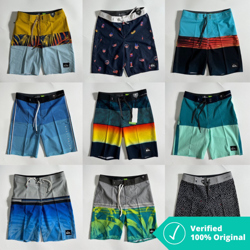 BOARDSHORT QUIKSILVER SIZE 26 JUNIOR/ YOUTH ORIGINAL 100% ( CELANA SURFING QUIKSILVER ORIGINAL TERMU