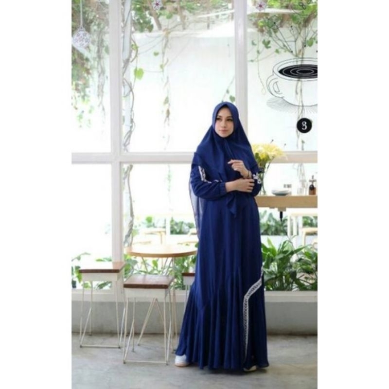 gamis set preloved syar'i gamis dan Khimar second