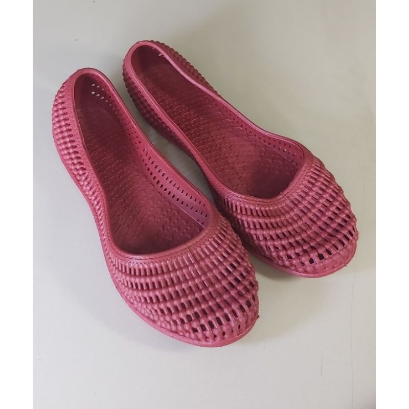 Sepatu Karet Wanita Q-2019 Selop Anti Slip Flat Shoes Empuk Tahan Air