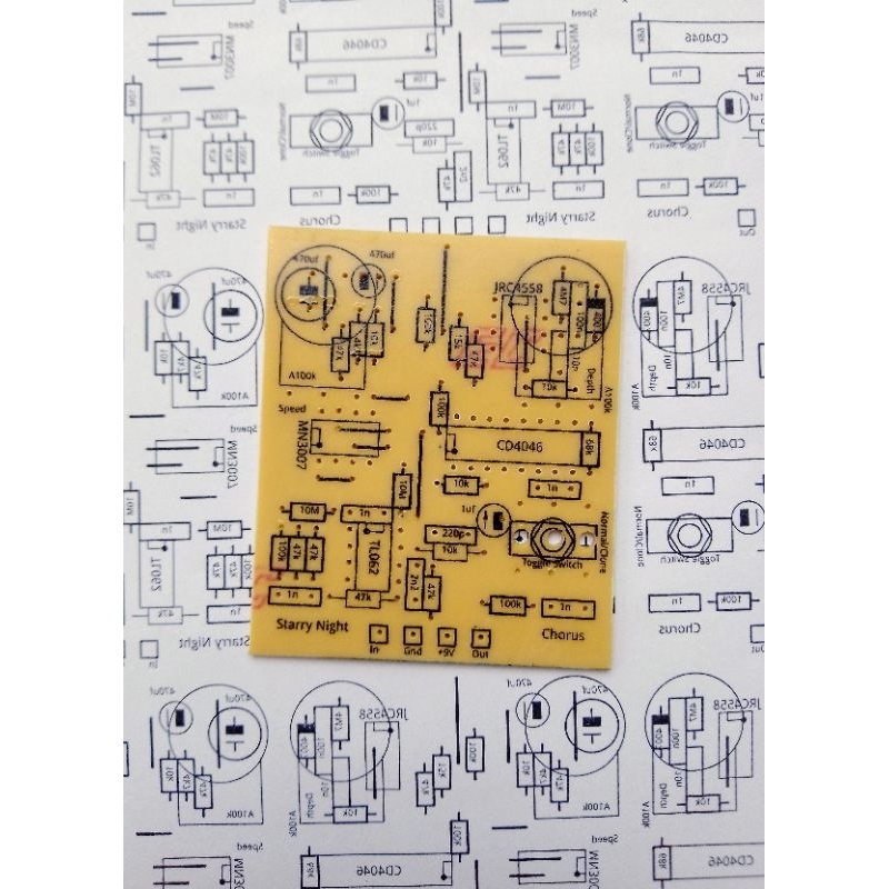 PCB EFEK GITAR STARRY NIGHT CHORUS