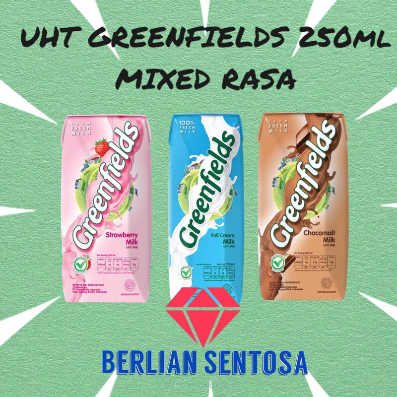 

Susu uht Greenfields 250ml Dus