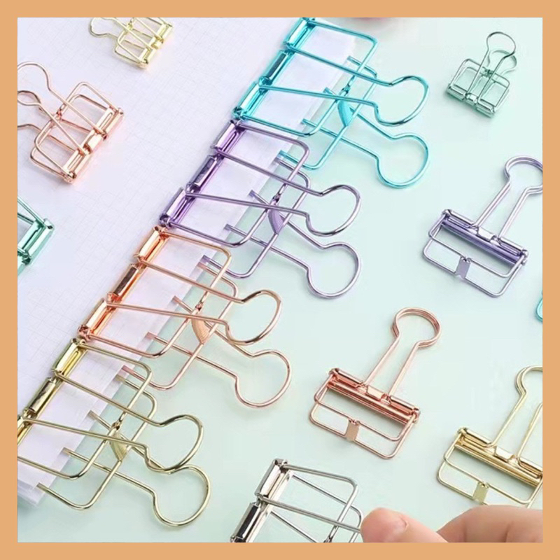 

Penjepit Kertas Metalik Warna Colorful Metal Paper Clip