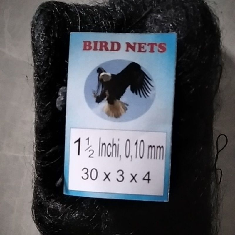 Jaring burung kecil siap pakai 30mx3m jaring burung hitam jaring burung emprit jaring burung pipit