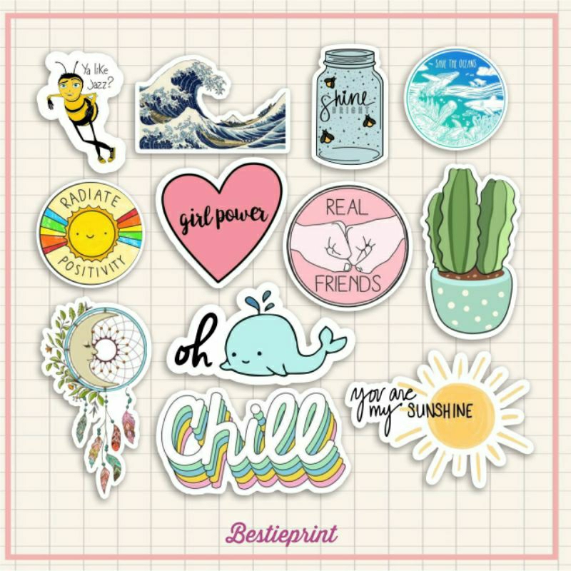 

Sticker Aesthetic Summer Theme~Stiker Aesthetic Summer Tmblr~ Sticker Cute~Sticker Laptop/Sticker Hp/Sticker Tumbler,Dll/Sticker Koper/Stiker Untuk Koper
