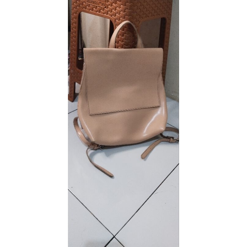 Ransel / Backpack Miniso Cream kulit sintesis