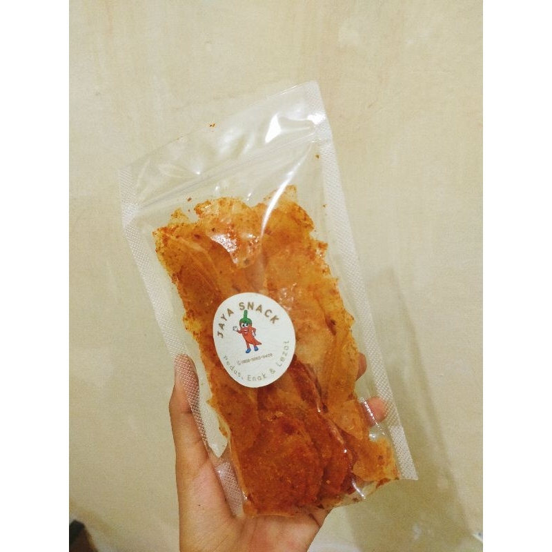 

Kripca Kripik Kaca Pedas Daun Jeruk 55 gram