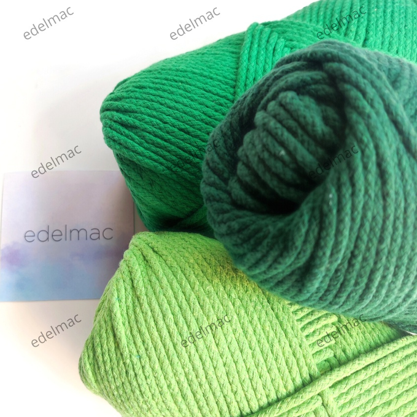 Tali Macrame Braided Cotton Rope 4mm Colorful 500gram